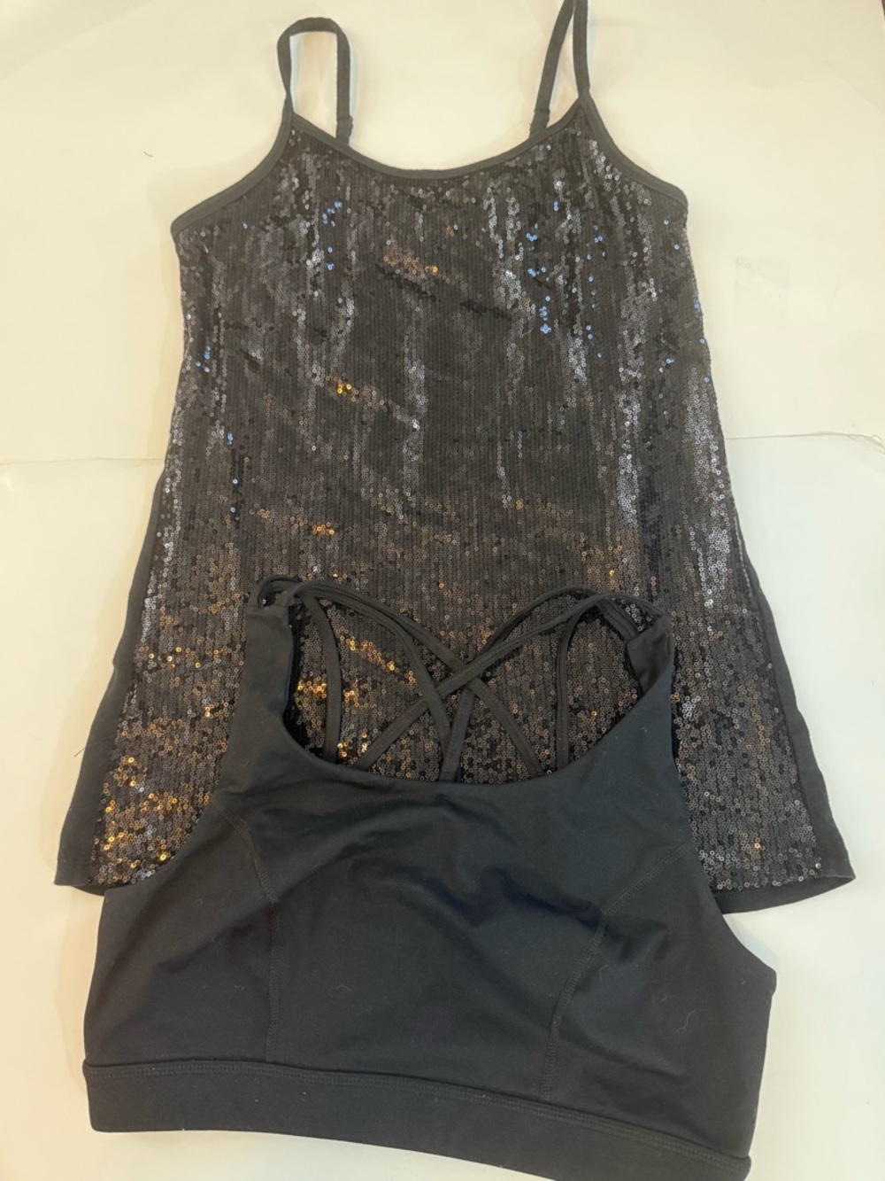 BUNDLE: Torrid, bra size 0 and sparkling tank size 00, all black